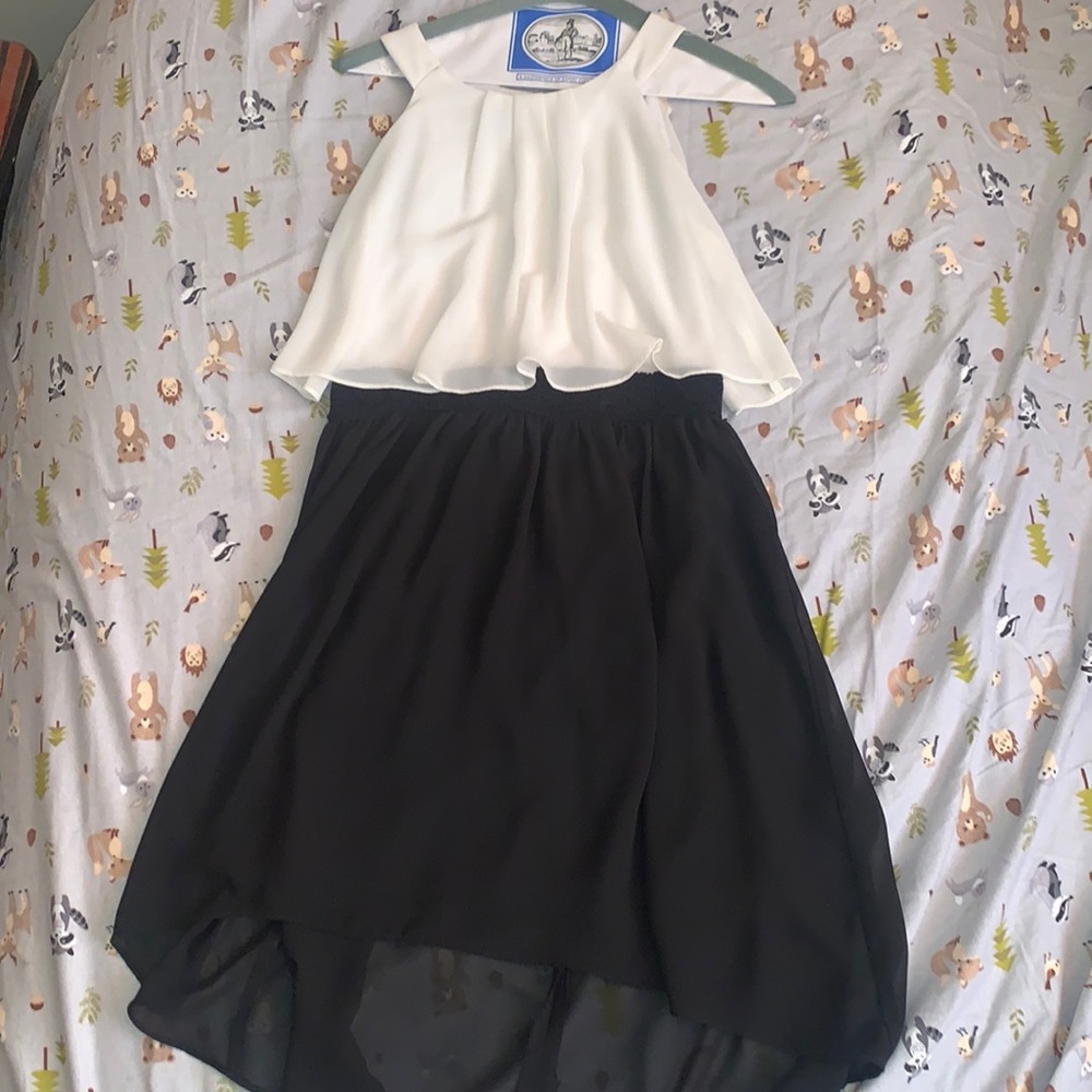 BCX Girl Formal Black and White Dress 14